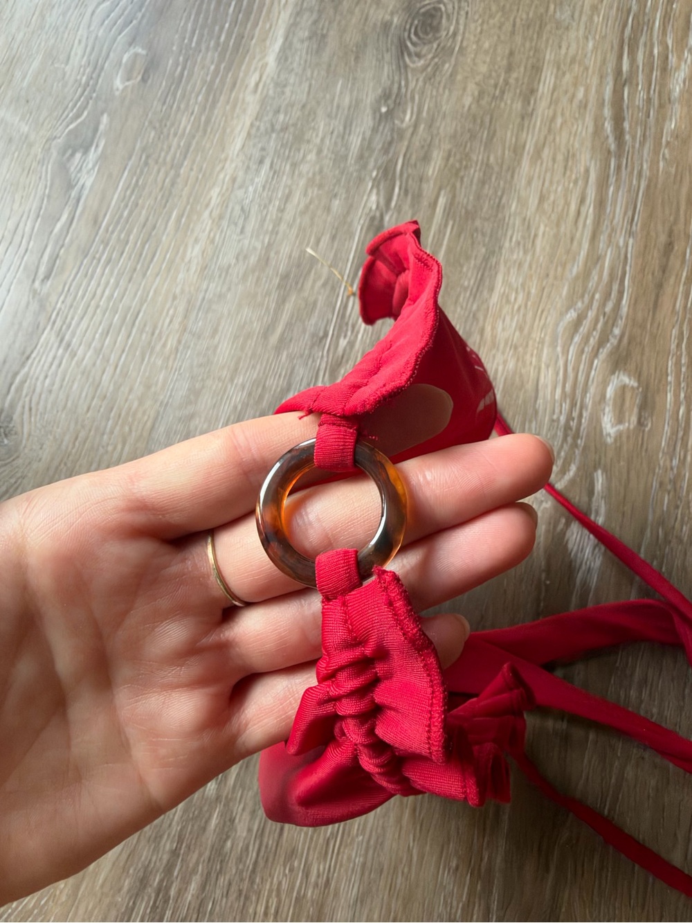 PacSun Red Halter Triangle Bikini Set - Picture 7 of 9